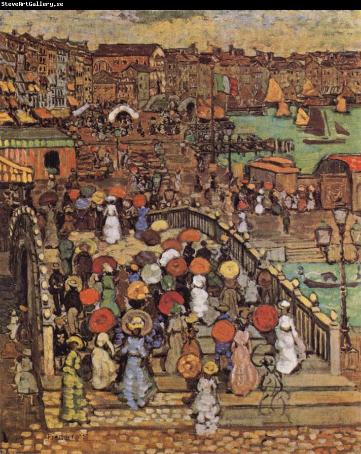 Maurice Prendergast Ponte della Paglia in Venice